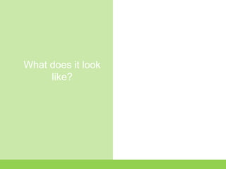 What does it look
     like?
 