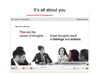 It‟s all about you
 