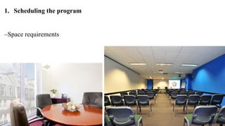 1. Scheduling the program 
–Space requirements 
 