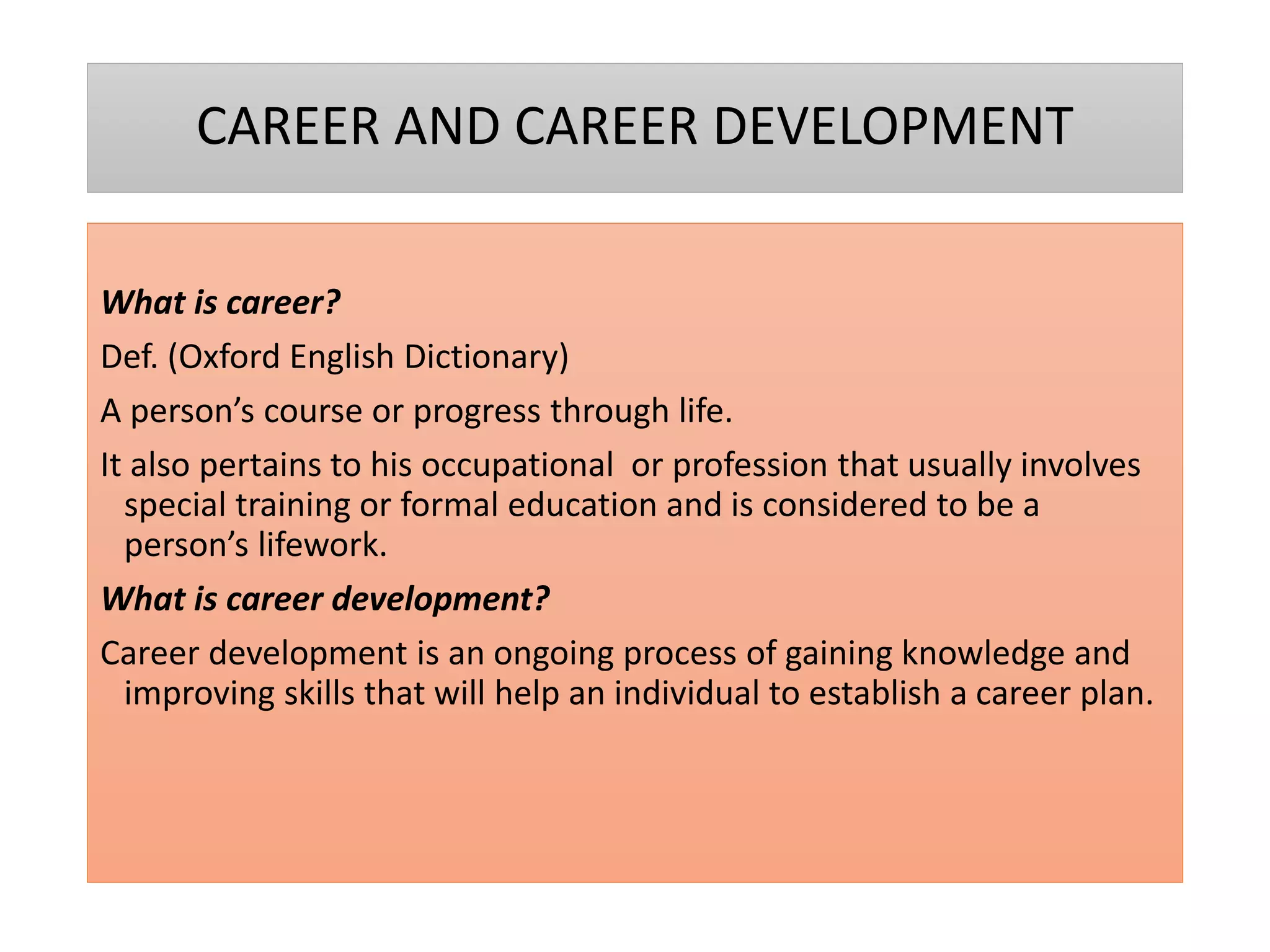 career planning | PPTX