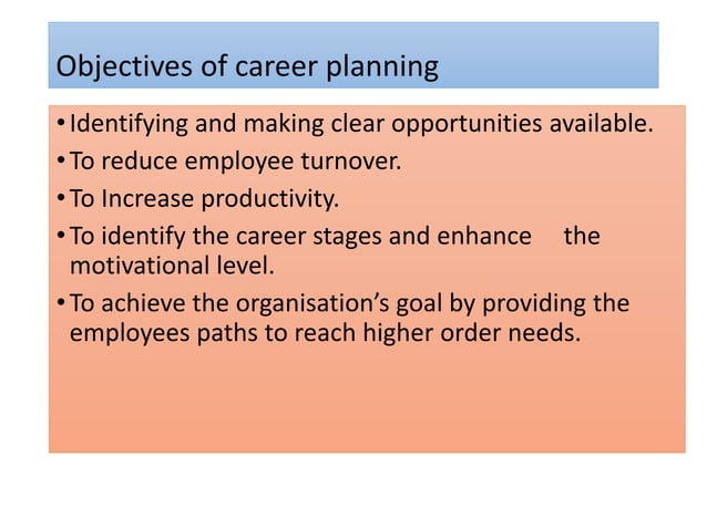 career planning | PPTX