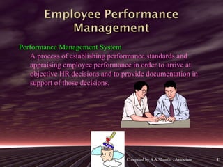 <ul><li>Performance Management System </li></ul><ul><ul><li>A process of establishing performance standards and appraising...