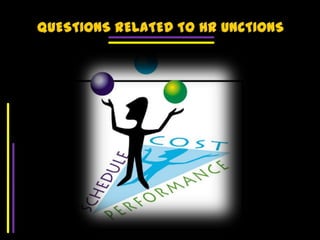 QUESTIONS RELATED TO HR UNCTIONS