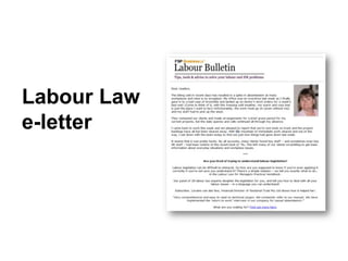 Labour Law e-letter