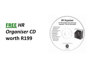 FREEHR Organiser CD worth R199