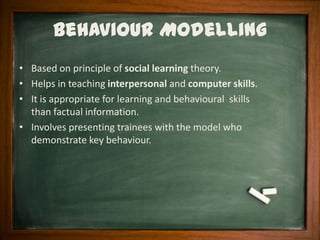 Traditional Trainig Model Traditional training methods | PPTX
