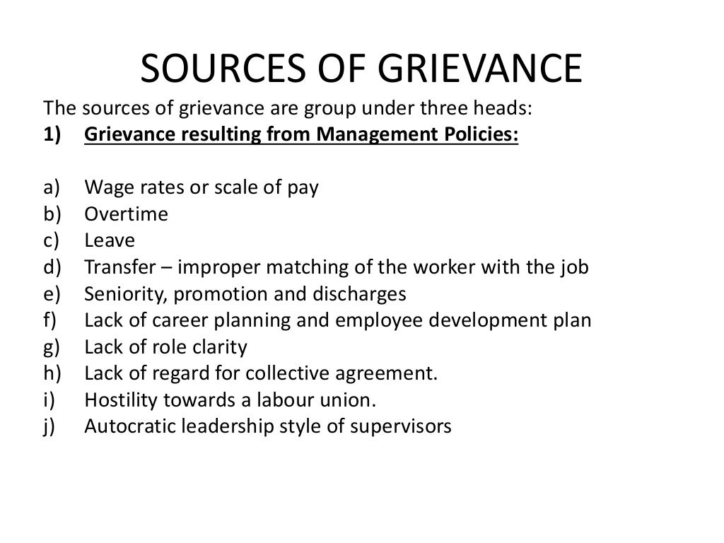 HRM EMPLOYEE GRIEVANCE AND REDRESSAL