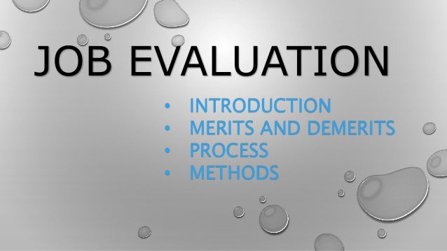 presentation on job evaluation