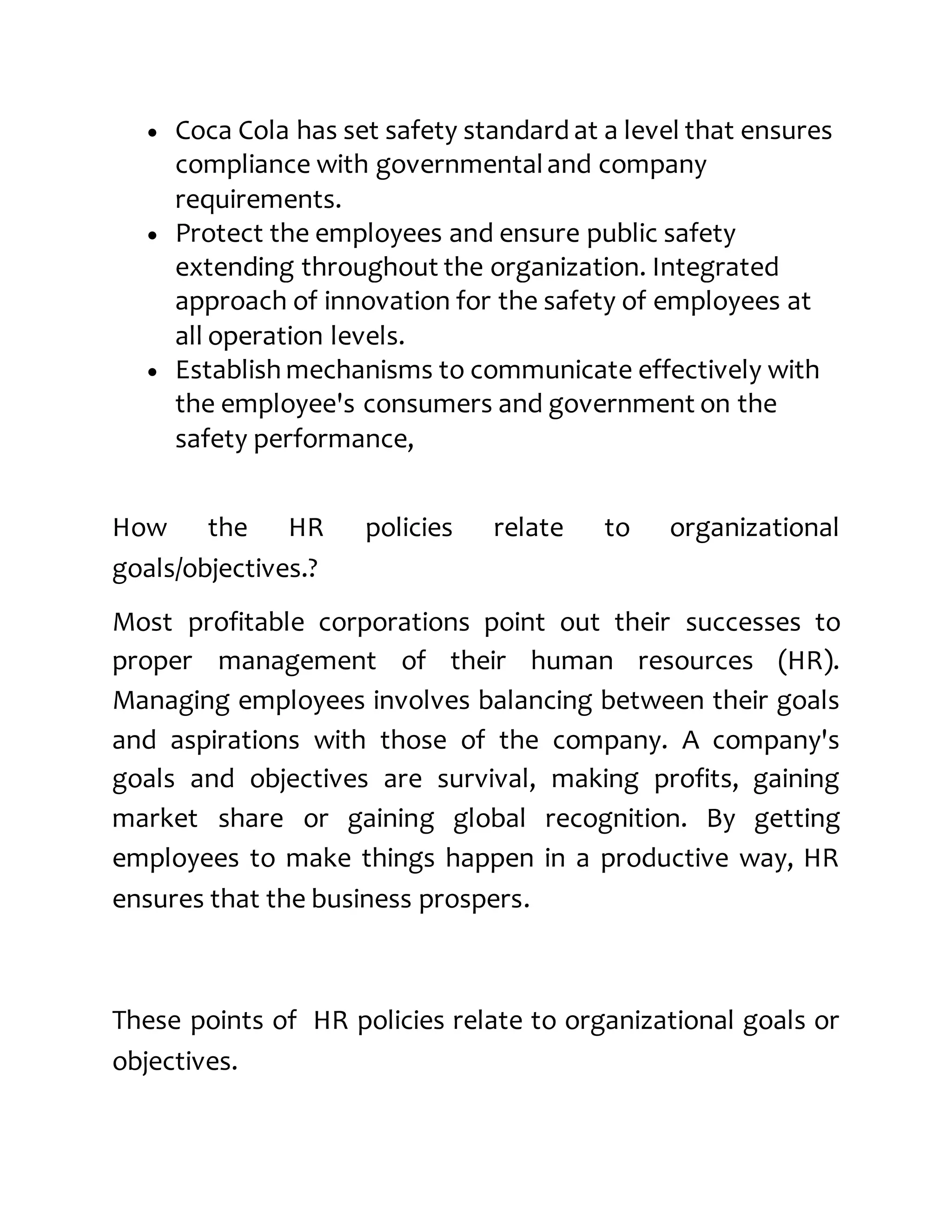 Image showcasing Project report of Coca-cola | DOCX