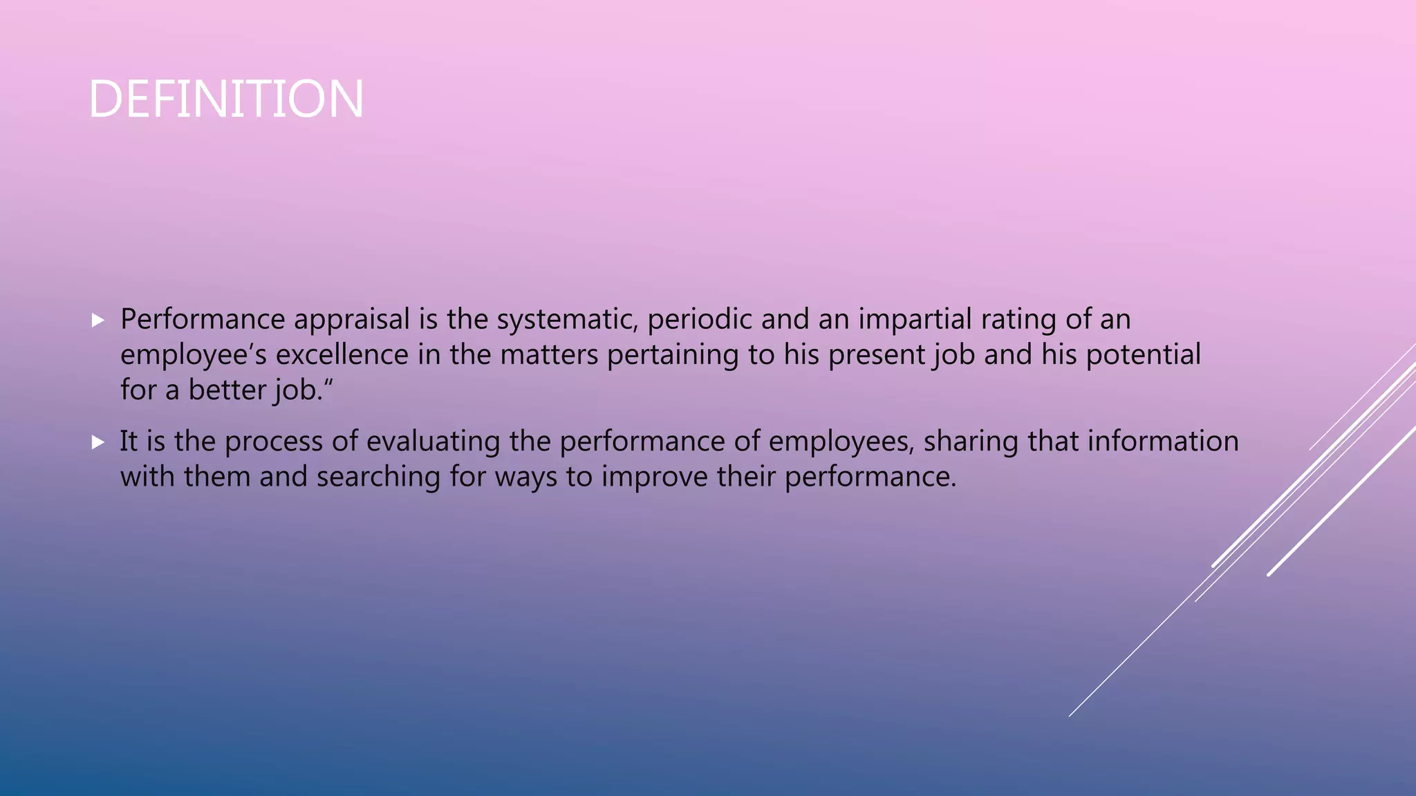 WHAT IS PERFORMANCE APPRAISAL IN HRM visual data 8
