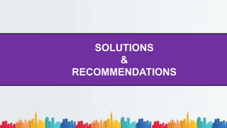 SOLUTIONS
&
RECOMMENDATIONS
 