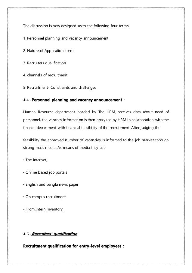 Recruitment process assignment picture