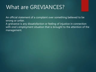 grievance handling