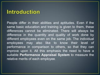 Performance Appraisal | PPTX