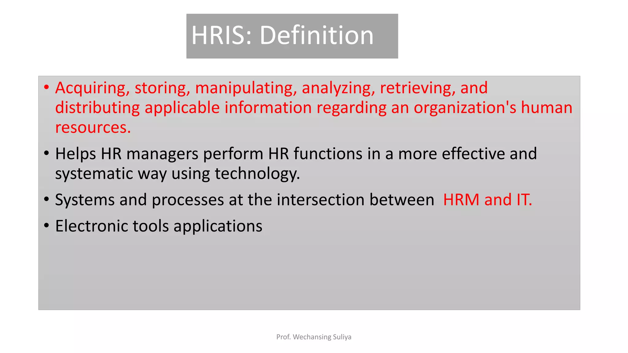 HRM 6-Human Resource Information System | PPTX