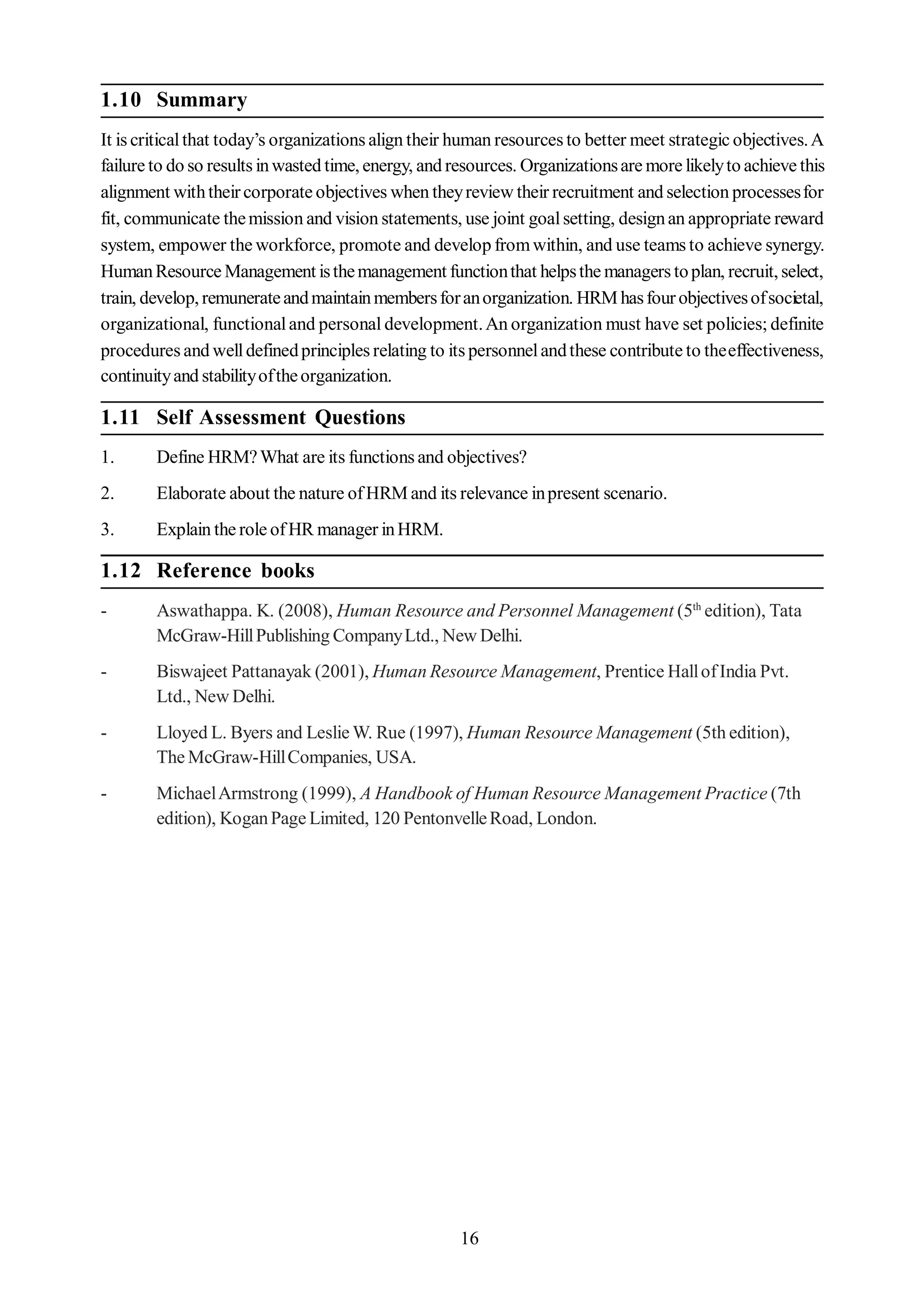 Human Resources Management Notes | PDF