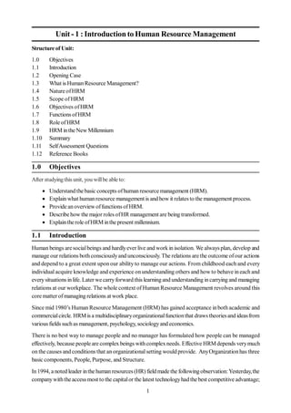Human Resources Management Notes | PDF