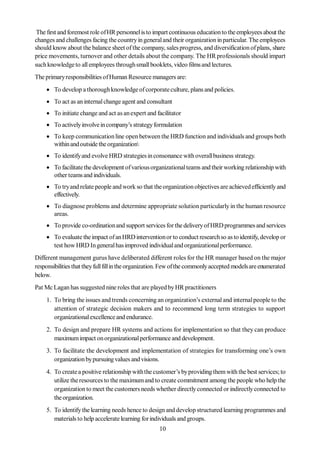 Human Resources Management Notes | PDF