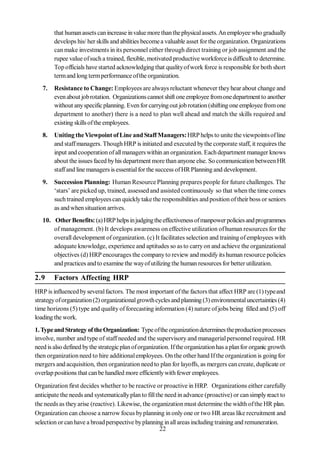 Human Resources Management Notes | PDF