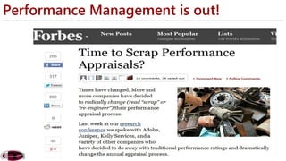 Performance Management is out! 
 