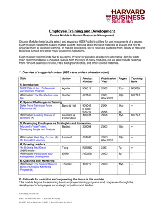 Employee Training and Development | PDF
