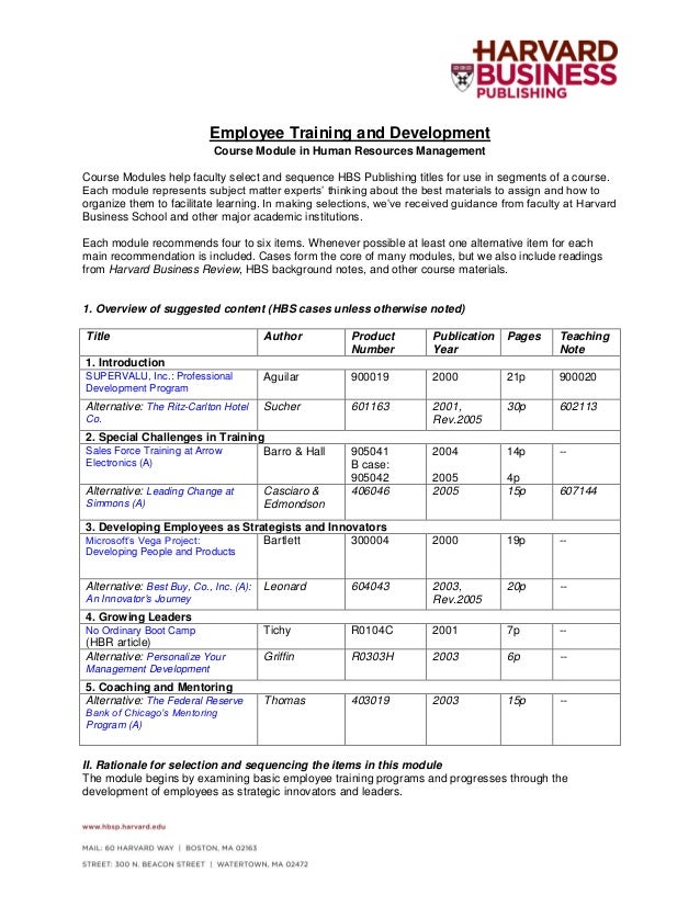 employee training and development employee training courses