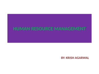 Hrm Inro HRM-INTRO-UNIT-1.pptx asics in hr for managment | PPTX