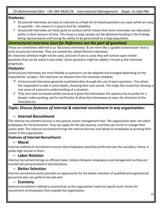 job interview transcript | pdf | behavioural sciences... Human Resource management I | PDF