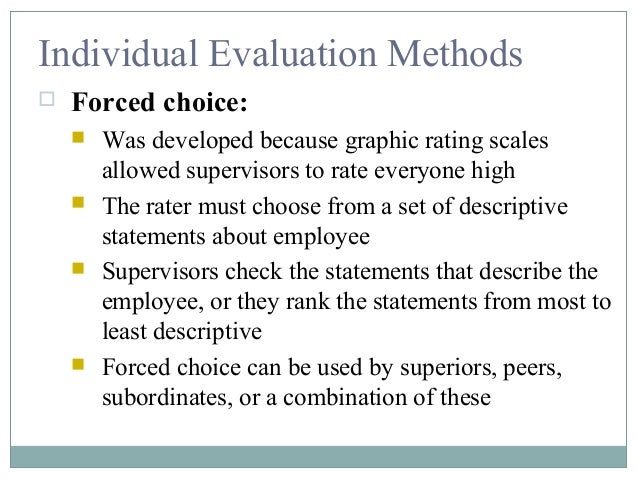 Forced Choice Ranking Scale Development Of The Forced-Choice Rating Scale Technique. – CNJJ