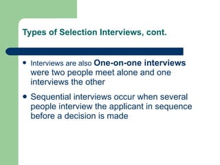 Hrm selecting employees | PPT