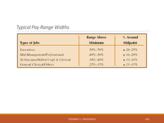 Typical Pay Range Widths
TÜZÜNER V.L. PROFESSOR, 233
 