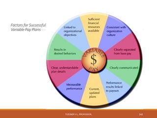 Factors for Successful
Variable Pay Plans
TÜZÜNER V.L. PROFESSOR, 242
 