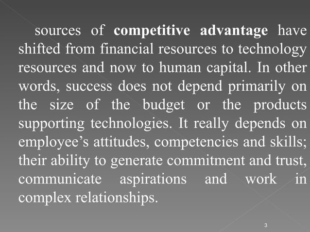 Human Resource Management ( competitive advantage) | PPT | Business ...