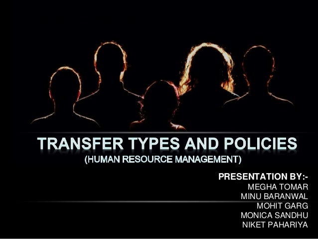 Transfer Types And Policies