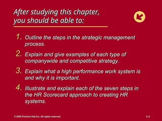 strategic Human resource management and HR Scorecard 4 | PPT