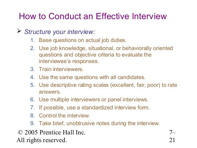 Conduct the Perfect Job Interview in Twelve Simple Steps