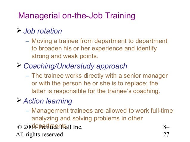 my learning experience in on the job training my learning experience in on the job training