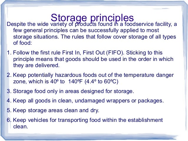 Proper Food Storage Requires Unique KEEPING FOOD SAFE IN STORAGE Proper Food Storage Requires Unique KEEPING FOOD SAFE IN STORAGE