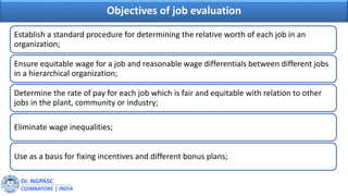 Job evaluation and merit rating | PPT