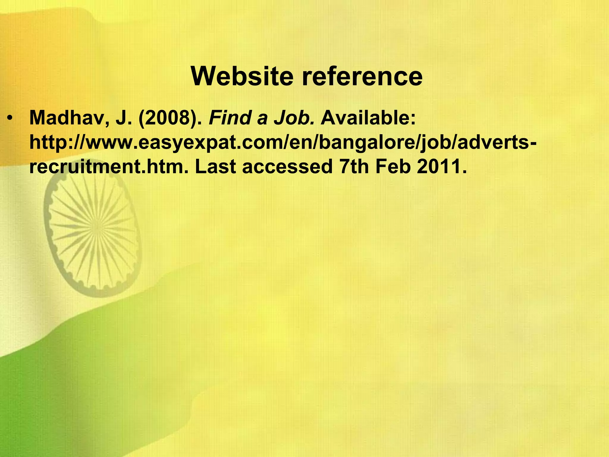 Mike, L (2001). Exploring Employee Relation. Burlington: Butterworth-Heinemann. p163-182Taylor, S (2007). People Resourcing. 3rd ed. London: Chartered Institute Of Personnel and Development. p230-252.Book references: