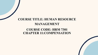 Human resource managment chapter 11 powerpoint | PPTX
