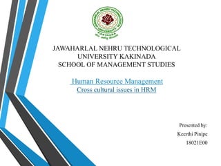 cross cultural issues | PPTX