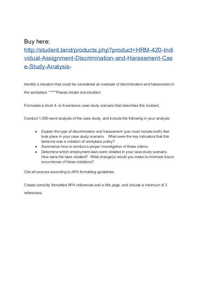 Human resource management case study assignment pdf image