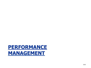 PERFORMANCE
MANAGEMENT
8–1
 