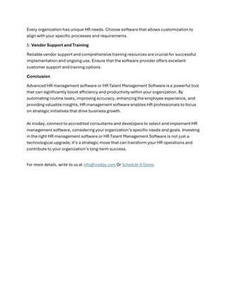 Advanced HR Management Software Solutions | PDF