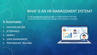 HR Management System for SME Software Platform | PDF