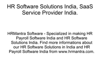 HRMantra Brochure – Page 1 