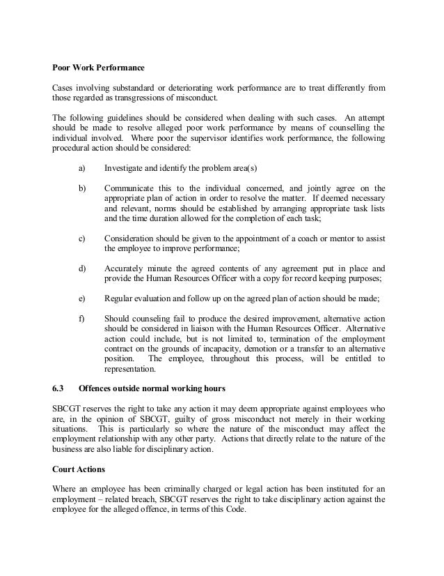 hr manual a write up at work