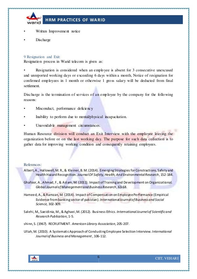the hrm practices of warid telecom Emerging issues in strategic human resource management commerce essay print good hrm practices also given credit which they can effectively keep implementing for . the hrm practices of warid telecom Emerging issues in strategic human resource management commerce essay print good hrm practices also given credit which they can effectively keep implementing for .