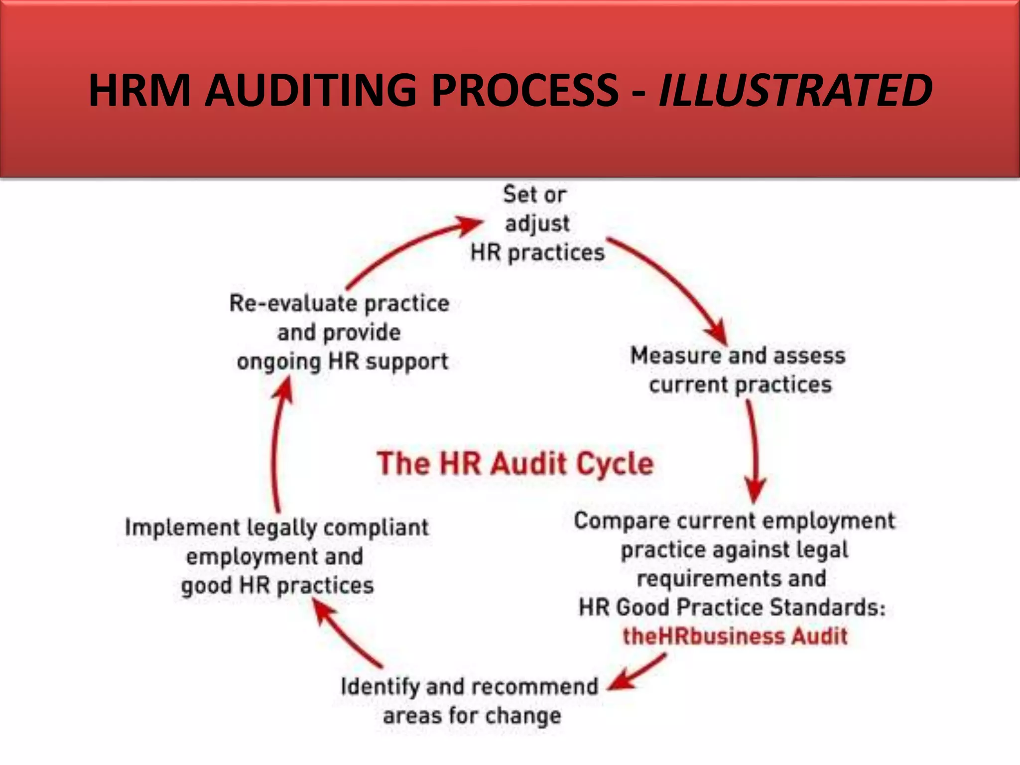 HRM AUDITING PROCESS - ILLUSTRATED
 
